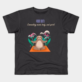 Yoga Guru: Connecting mind, body, and spirit Kids T-Shirt